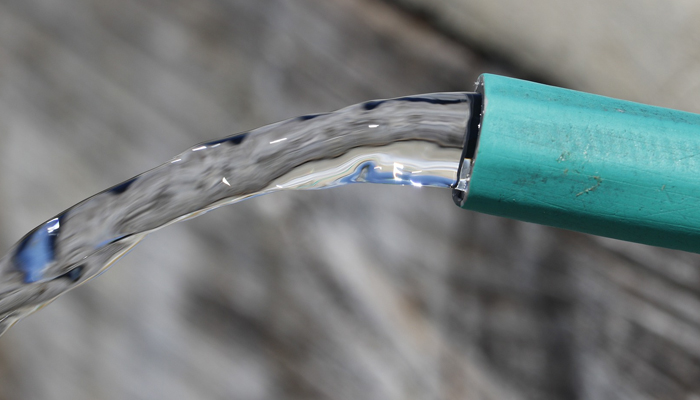 fill the pool with hose