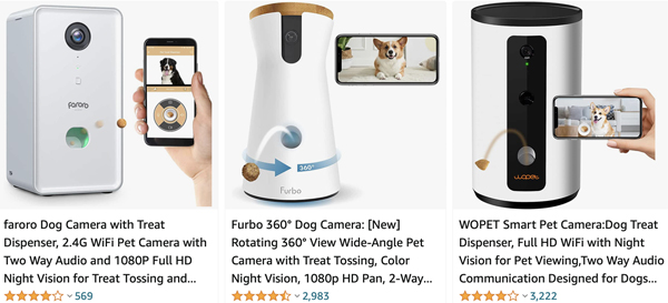 pet treat cams